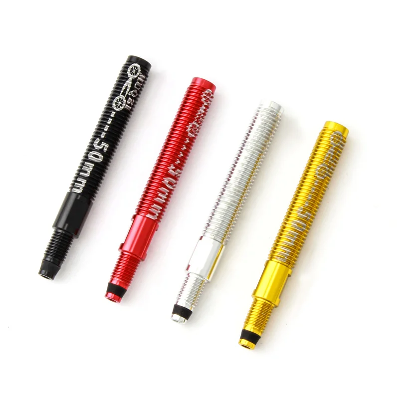 MUQZI Bicycle Tubeless Presta Valve Extension Extender 50mm 80mm Detachable Valve Extender
