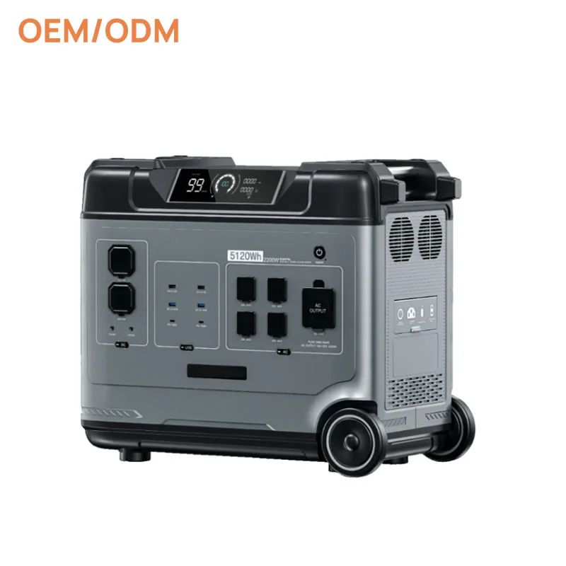 EZ2200-02P 4000 Вт/5120Wh безопасный Аккумулятор Lifepo4 солнечный генератор портативная электростанция с солнечной панелью для наружного или кемпинга