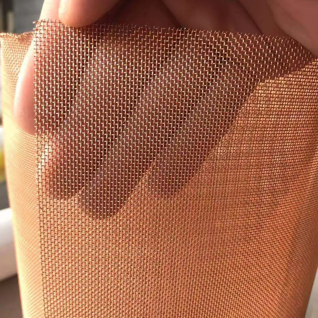 Plain Woven phosphor Bronze /brass Sheilding Wire Mesh