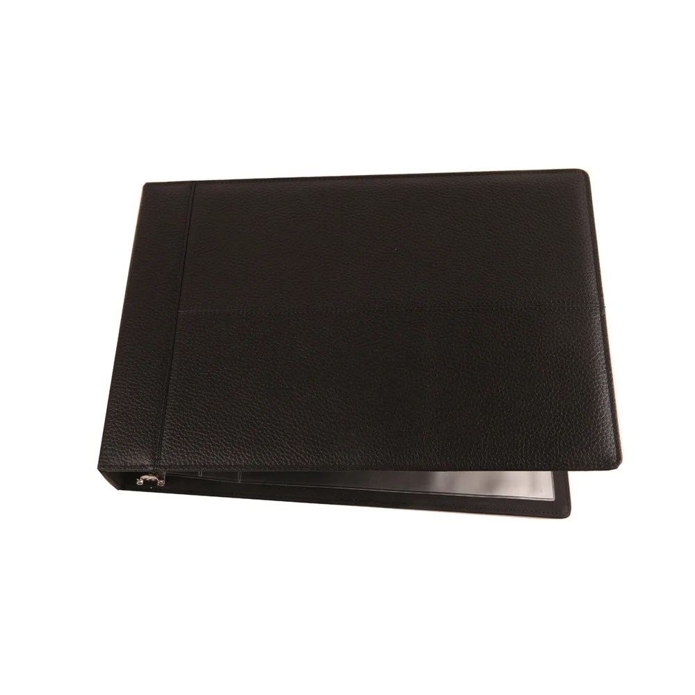 Customized 7 ring binder portfolio with Pen slot