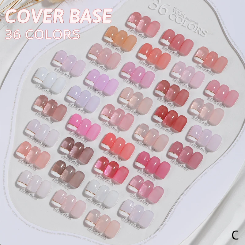 oxxi Dropshipping Supplier 36 Colors Rubber Hydrogel Nail Gel Base Coat Wholesale Soft Solid Color Poly Nails uv Glue Gel