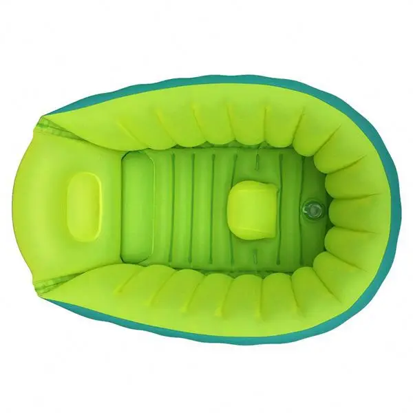 Прочный хит продаж прочный уникальный дизайн зеленая домашняя безопасная Надувная Детская ванна