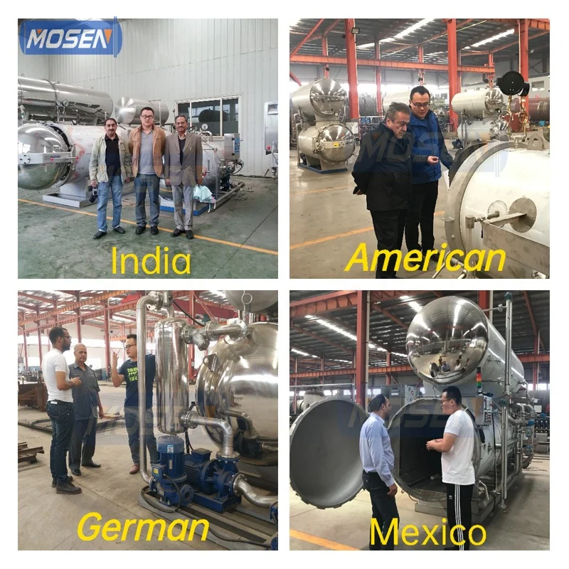 industrial steam food sterilizer retort autoclave for tuna canning processing machinery