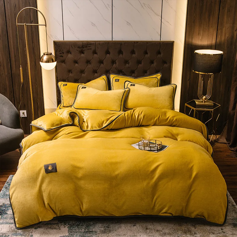 Фабричный бархатный пушистый Детский Комплект постельного белья с пододеяльником и окантовкой