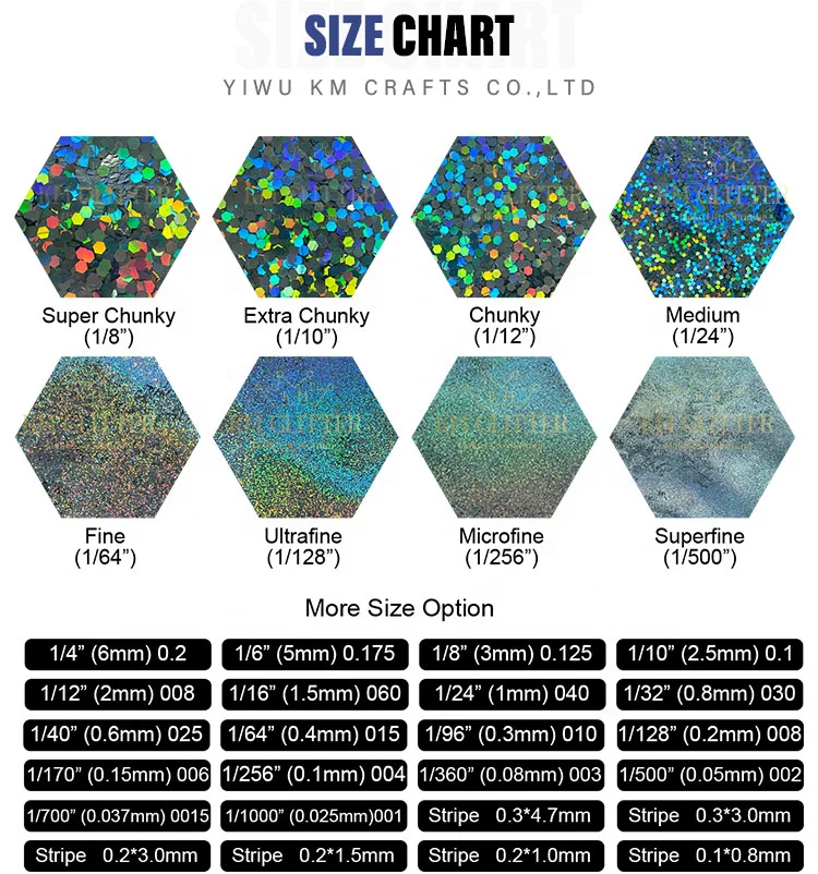 KM блеск серии GX Заводская поставка оптом цвет под заказ металлический красочный крупный блеск для украшения ногтей
