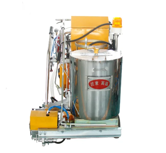 Thermoplastic rumble  profile rib lines sidewalk pavement striper road line paint equipment