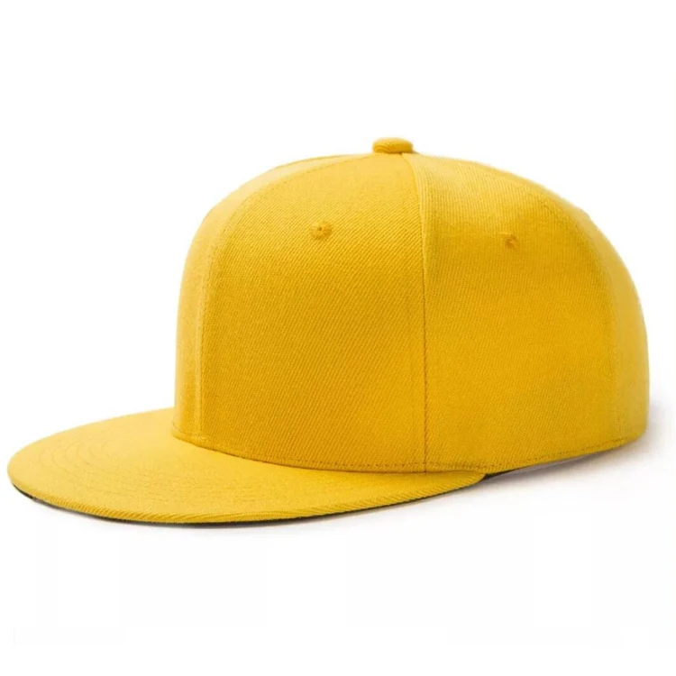 Fashion 6 Panel Blank Flat Brim Snapback Hats High Quality Custom Embroidered Snapback Baseball Hats Caps For Men Wholesale