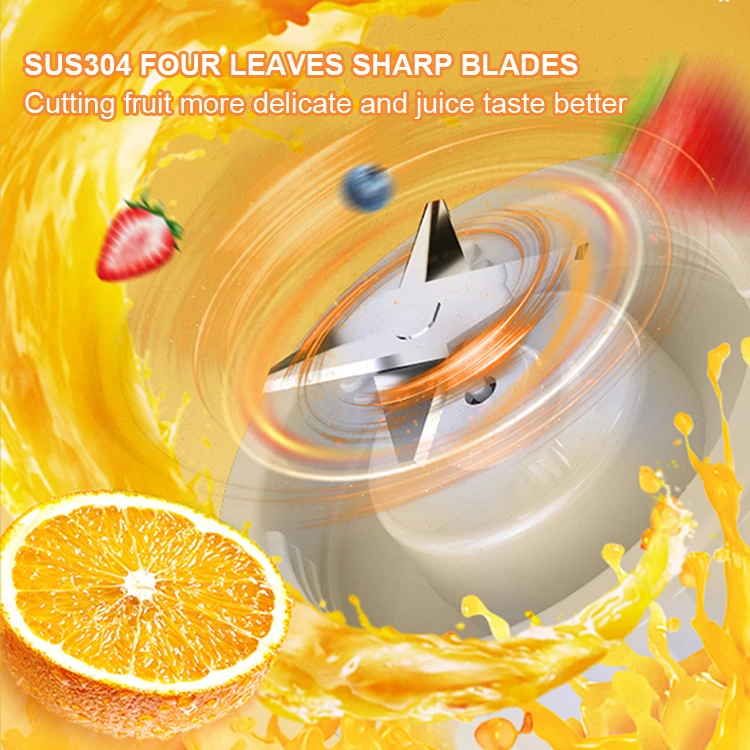 Portable USB Rechargeable Juice Blender Wireless Fruit Extractor Travel Juice Maker Mini Portable Blender Cup