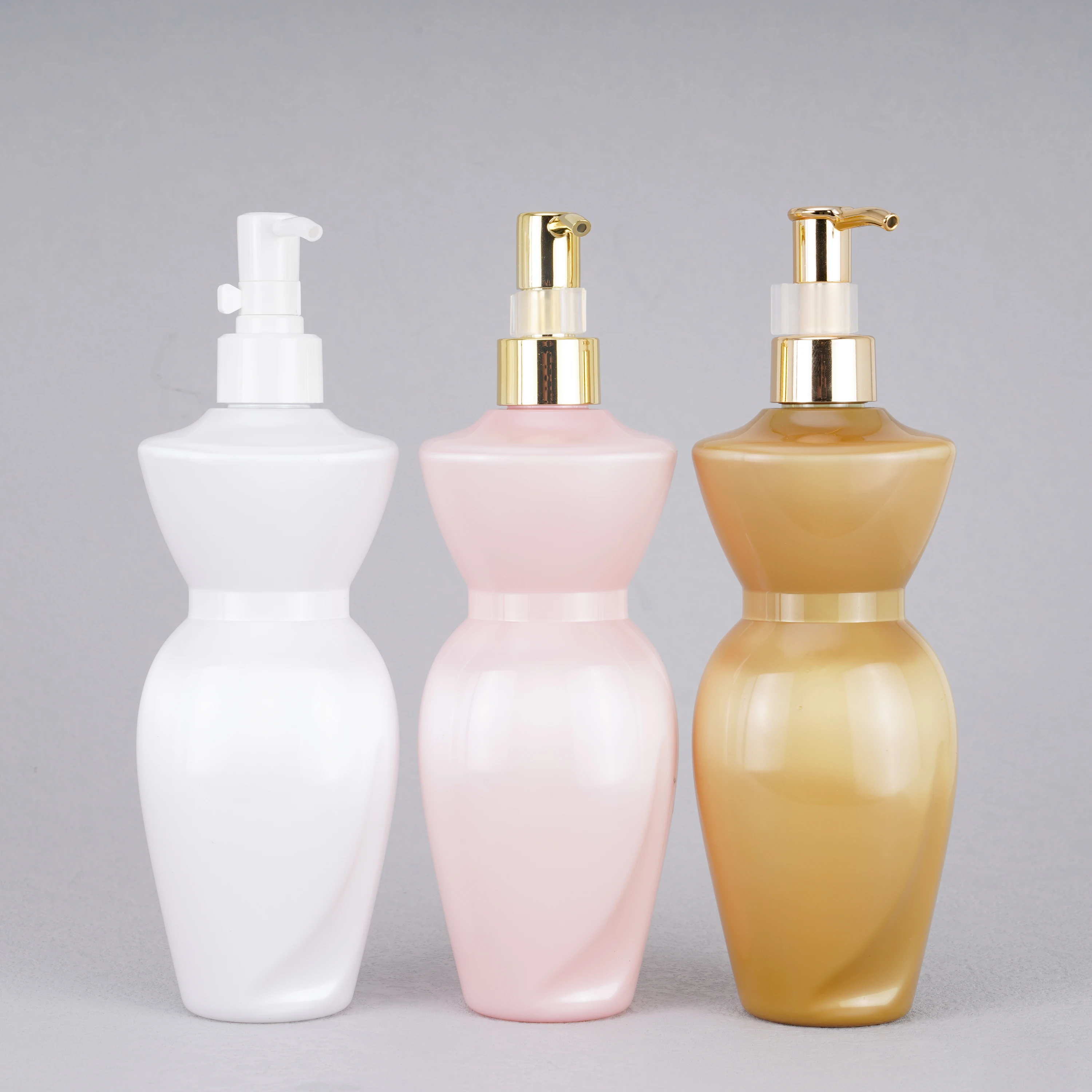 5 star hotel eco friendly hair costom wholesale 300ml 500ml rose gold plastic pump empty luxury shampoo bottle