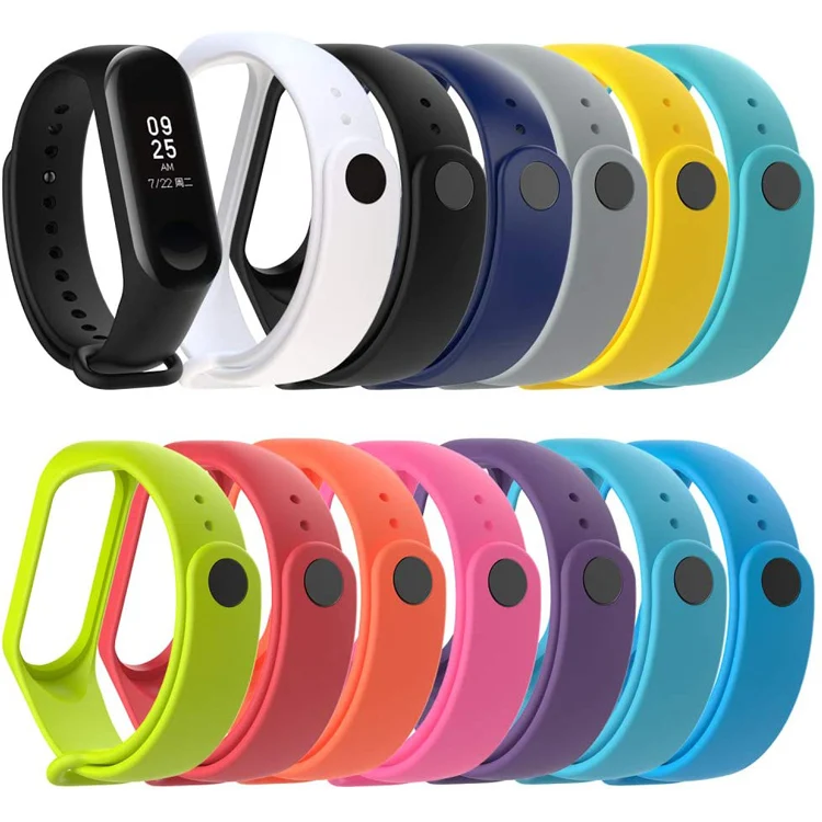  Ремешок для Mi Band 5 4 3 2 1 спортивный резиновый силиконовый ремешок
