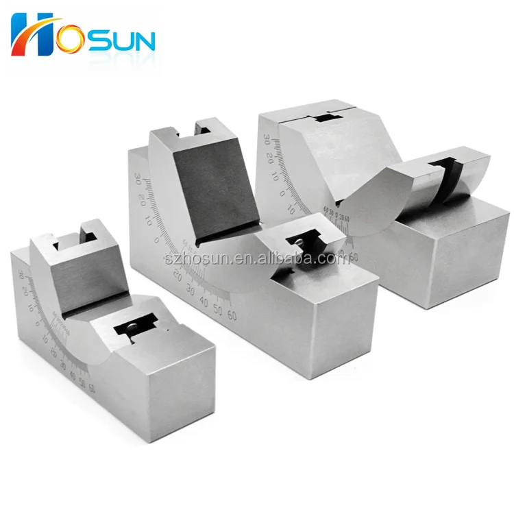 Adjustable V Block  height 46 , 30 to 0 -60 degree adjust  angle block