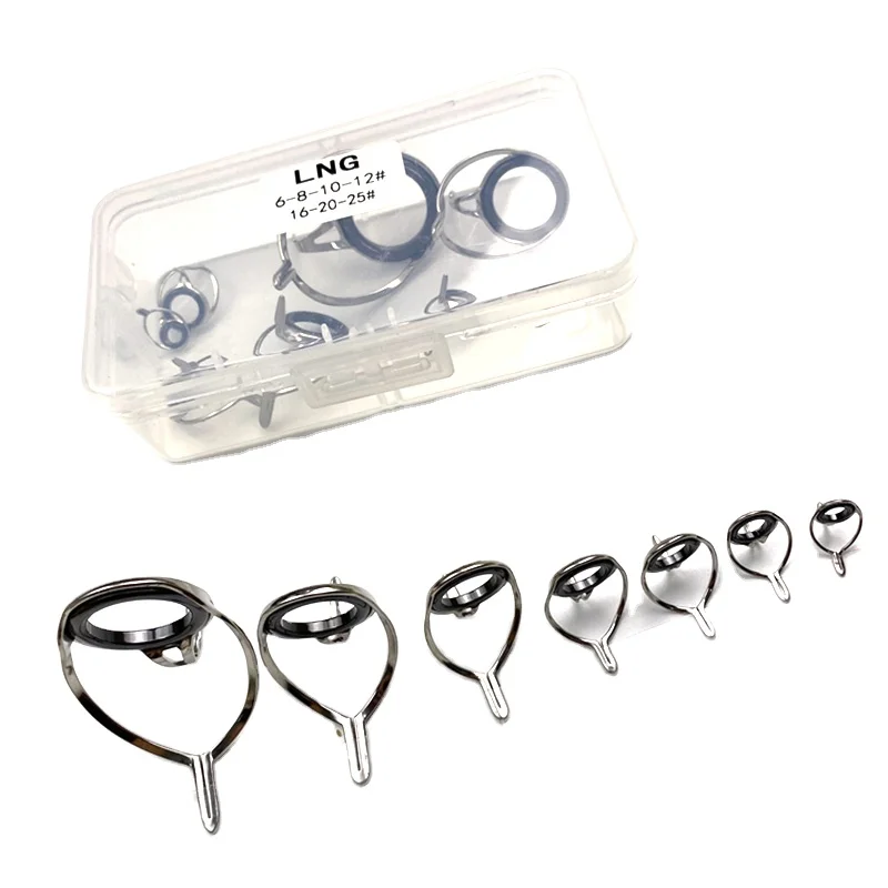 LNG fast shipping custom rod building guide ring kit diy spinning/casting fishing rod guide rings