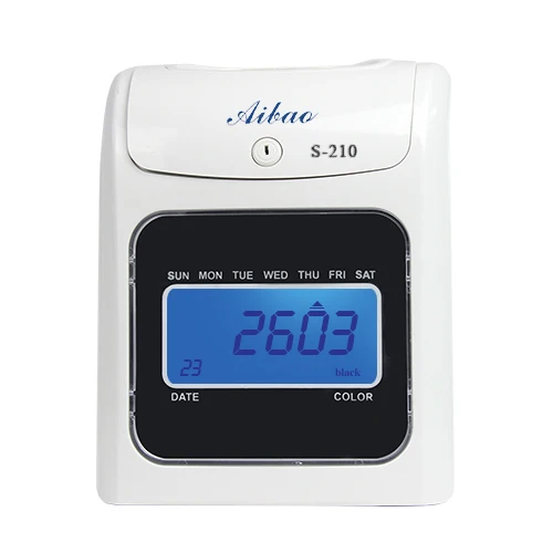 the popular design digital display Time Recorder with back-up battery