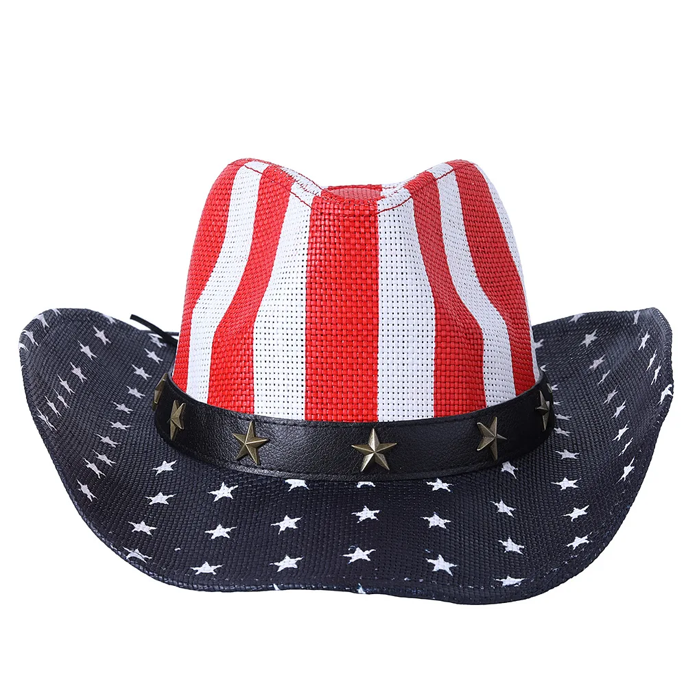 Мужская шляпа с американским флагом West Cowboy