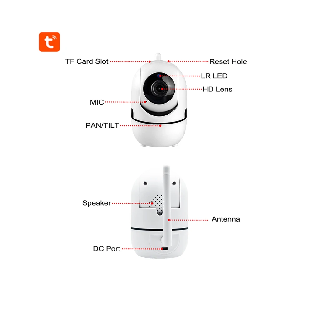 Oem Детский Монитор 1080p Full Hd ночное видение Wifi двухсторонняя аудио сигнализация функция записи