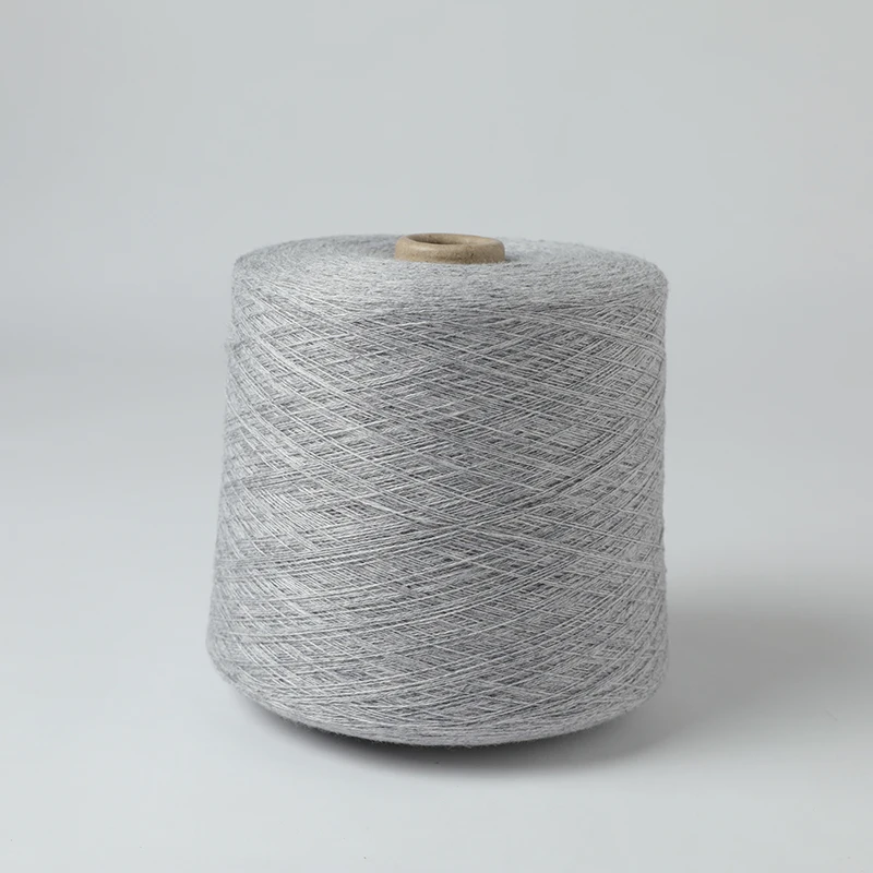 Chinese hot sale Factory hot sale blends of wool knitting yarn sweater yarn nylon wool blended white yarn for buyers