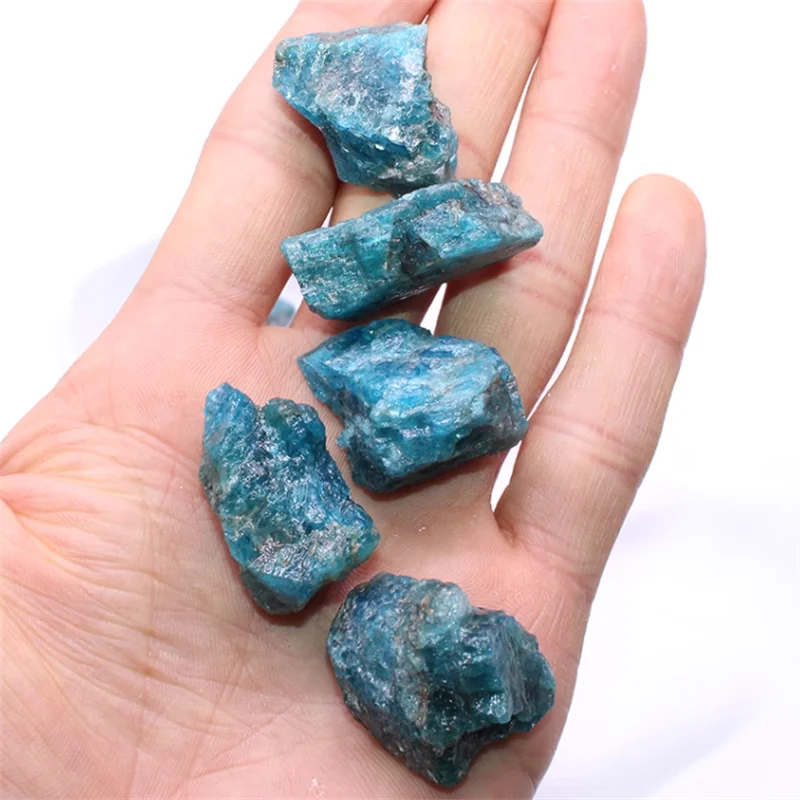 Wholesale raw rough quartz stone natural raw material blue phosphorus ash rolling crushed crystal gravel