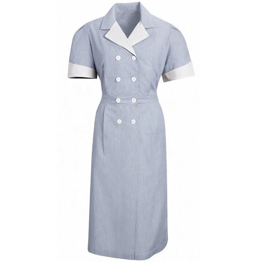 
Customized uniform for women house keeper cleaning 5 star hotel staff uniform 