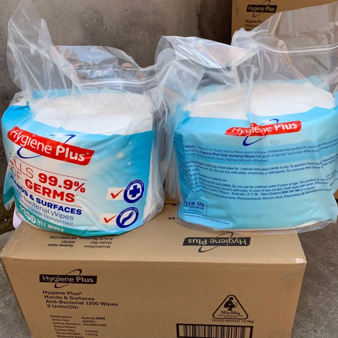 OEM Anti-bacterial Restaurant Cleaning Wet Wipes Gym Equipment Cleaning Wipes 18pcs Household Cleaning Wipes