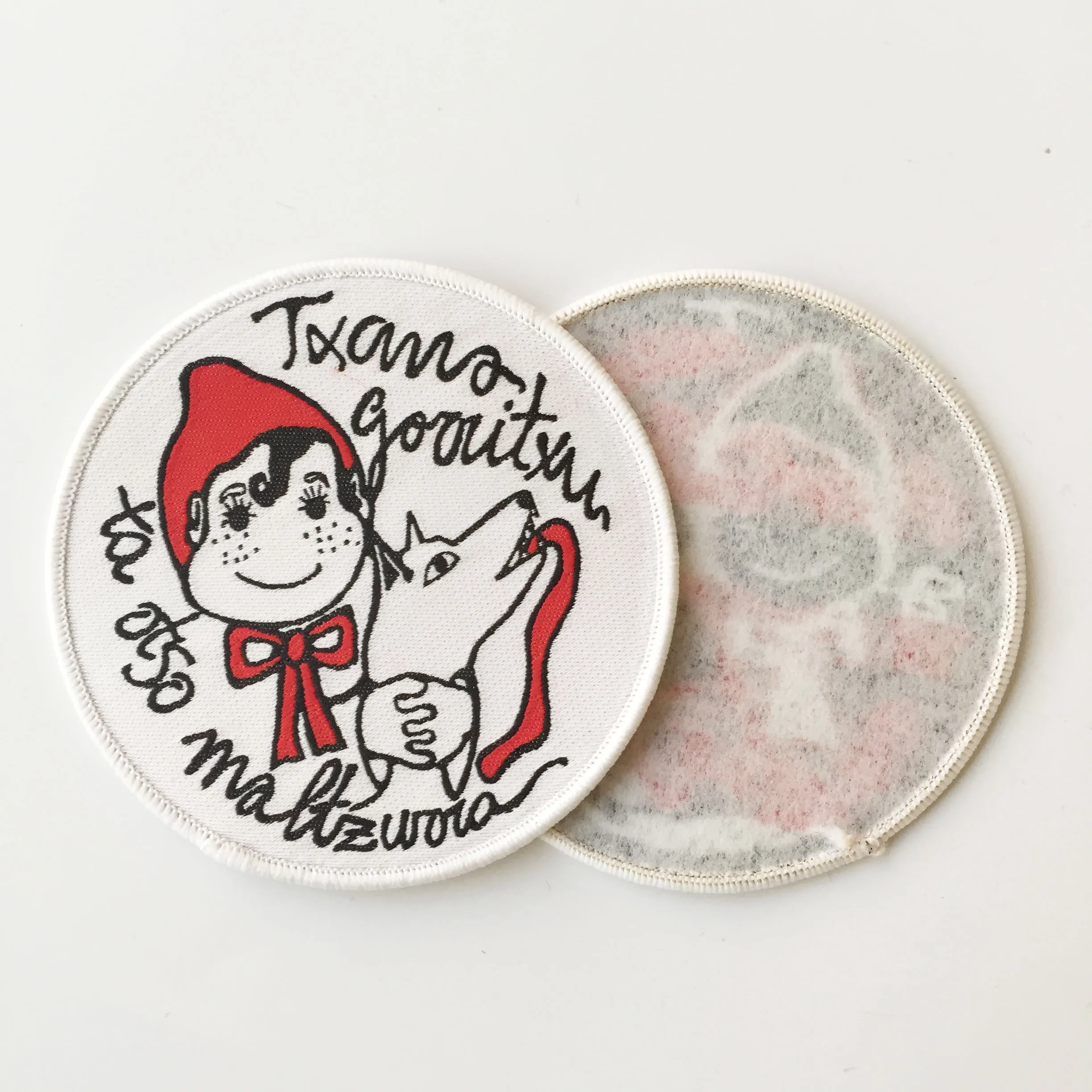 Personalized Custom  Woven Logo Patch with Velcro Backing Woven Iron on Patches  For Jacket Clothing Hat