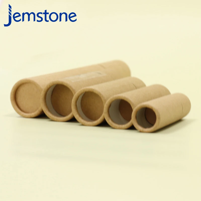 eco friendly  round food grade  stick craft lip balm cardboard deodorant containers kraft push up paper tubes