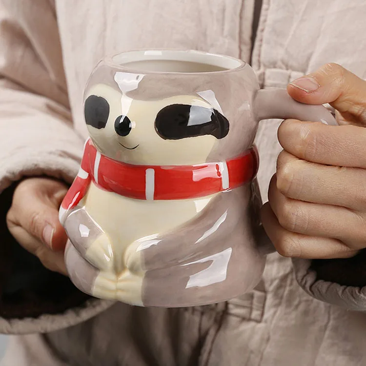 3d Animal Ceramic Mug Custom With Animals Mug Ceramic Coffee Cup For Drinking