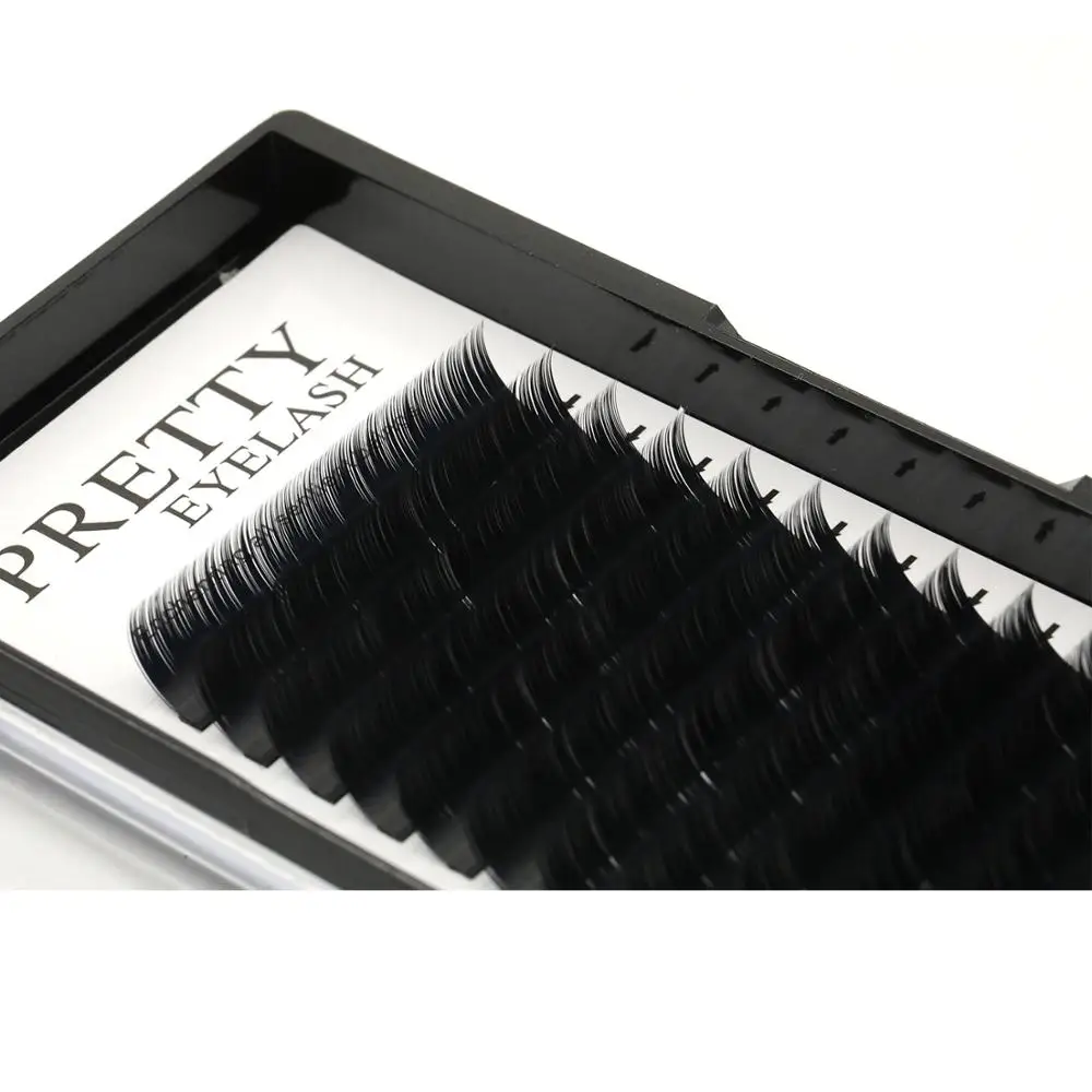 
Professional Split Flat Eyelashes d curl custom packaging 3d 8 15mm eyelash extensions glue 1 second 