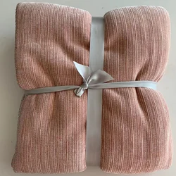 Best Selling Custom Chenille Fabric Sherpa Receiving Blankets Queen Size Plush Blanket