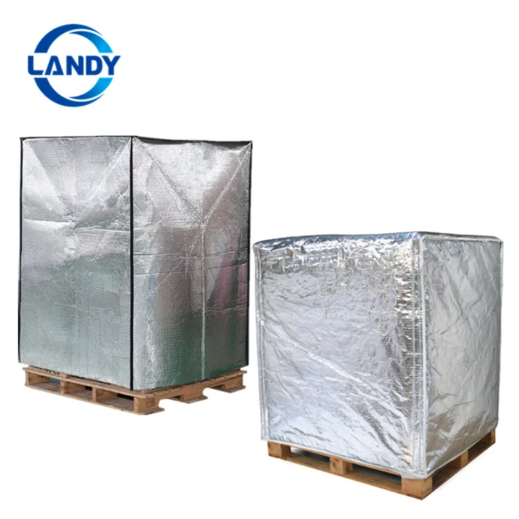 Aluminum foil Insulated reusable pallet wrap,Shipping packing thermal pallet wrap