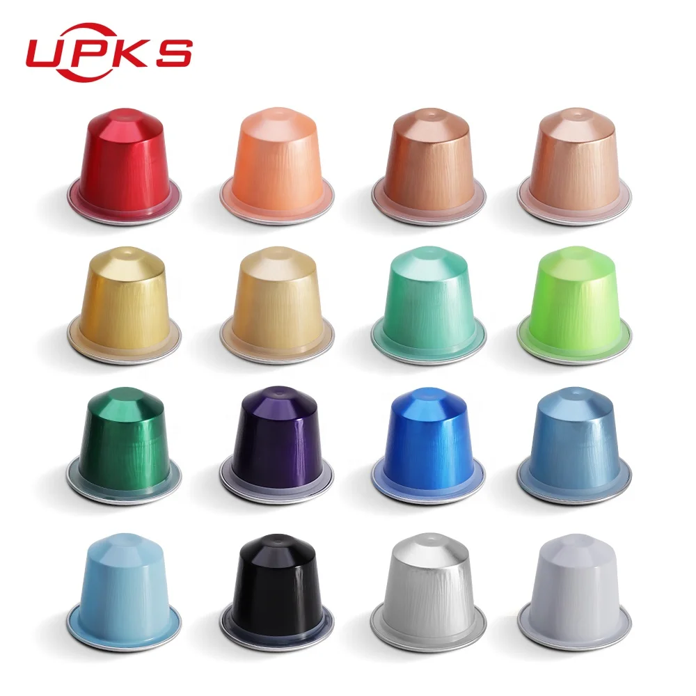 Custom wholesale 15ml portable color disposable Pp plastic empty coffee capsules with heat-sealed aluminum foil lid