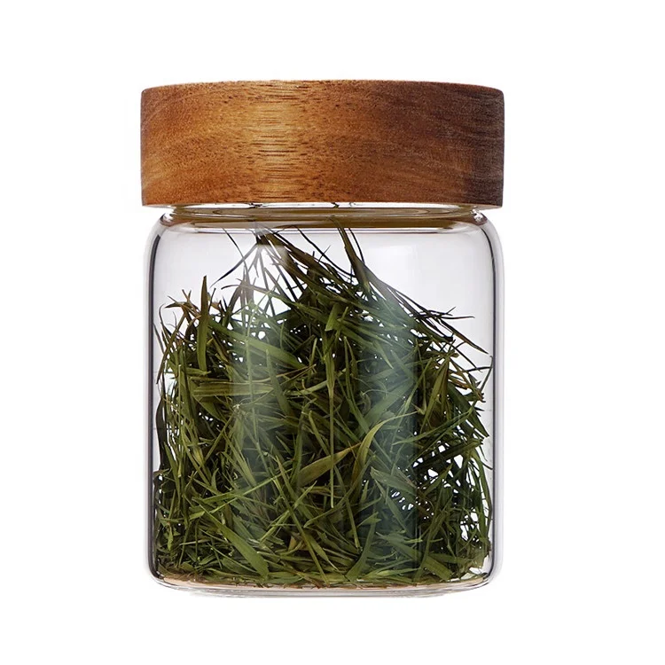 
glass food container bamboo large glass storage containers high borosilicate glass jar 