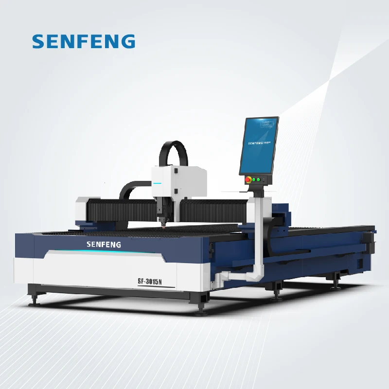 SENFENG SF3015N конкурентоспособная цена волоконно-металлический лазерный резак 4000 Вт листового металла волоконно-лазерный станок для резки алюминия