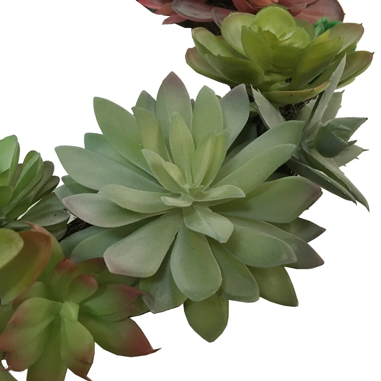 
Wall mounted Artificial Succulent Greenery Wreath for Home Furnishing Wall Window Party decor 