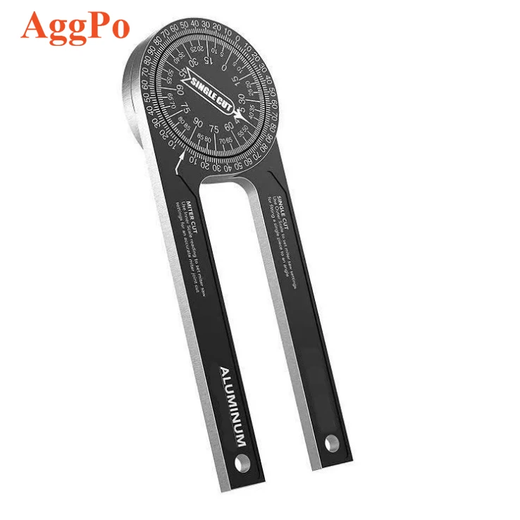 360 degree woodworking aluminum protractor miter angle finder measuring gauge