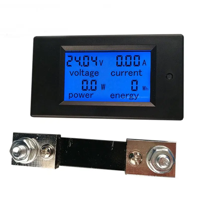 PZEM-051 DC Цифровой Панель Вольтметр Амперметр переменного тока 6 5-100V 100A 4 IN1 ЖК энергии измеритель с