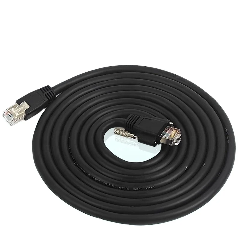 Industrial Camera Link Cable Ethernet Gigabit Dual Shielded High Flexibility Camera Drag Chain Communicationwith Screws