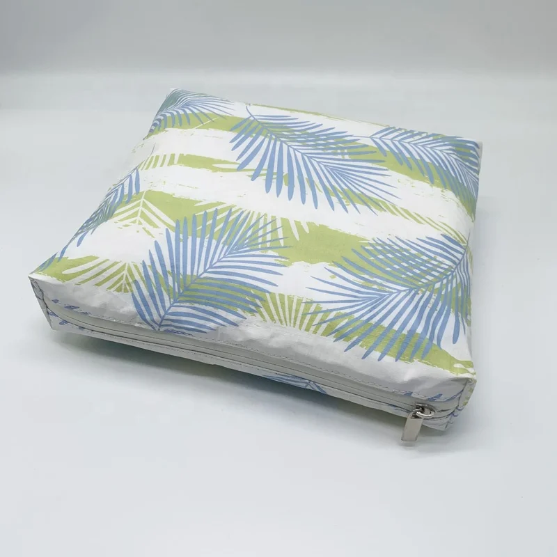 Personalized printed summer waterproof tyvek paper beach bikini pouch makeup cosmetic bag