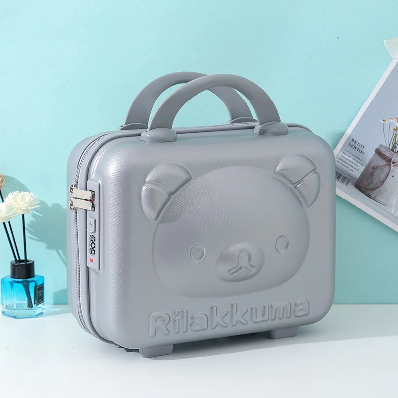 High Quality Children Mini Luggage Case Handbag Portable 14 Inch Cosmetic Makeup Organizer Suitcase Gift Box Hard Shell