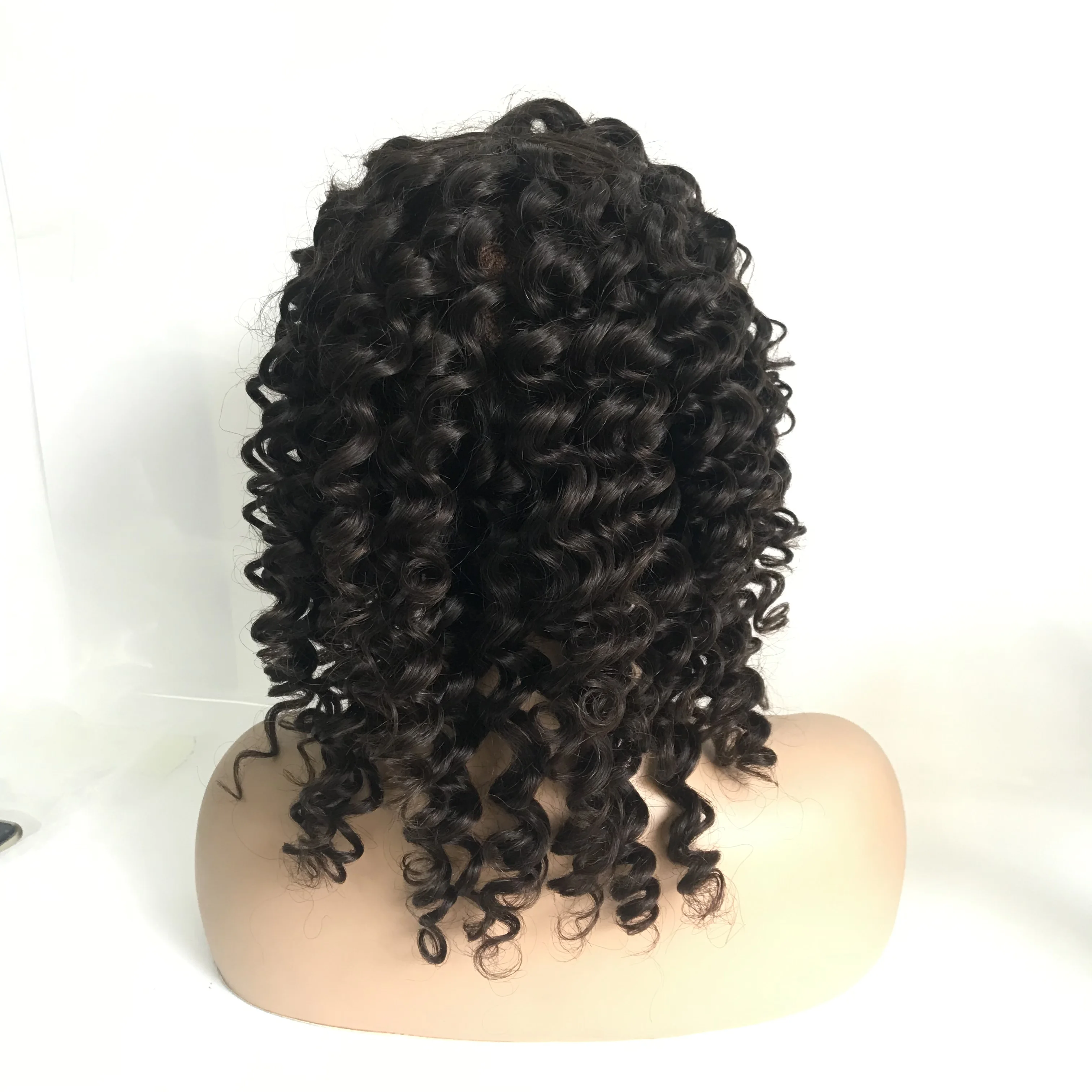 Front Silk  Curly Human Virgin Hair Lace Wig For Women Custom Order Verified Supplier