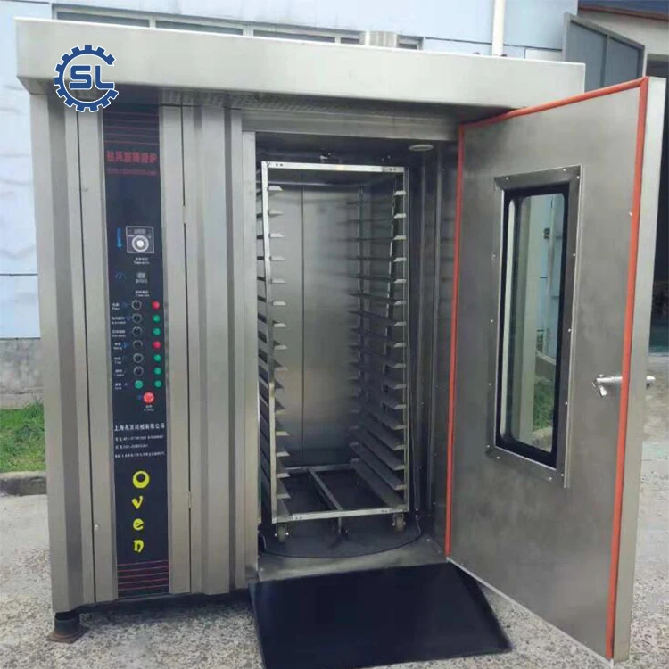 Factory Supply 16 Trays  Hot Air Rotary  Bread Baking Oven