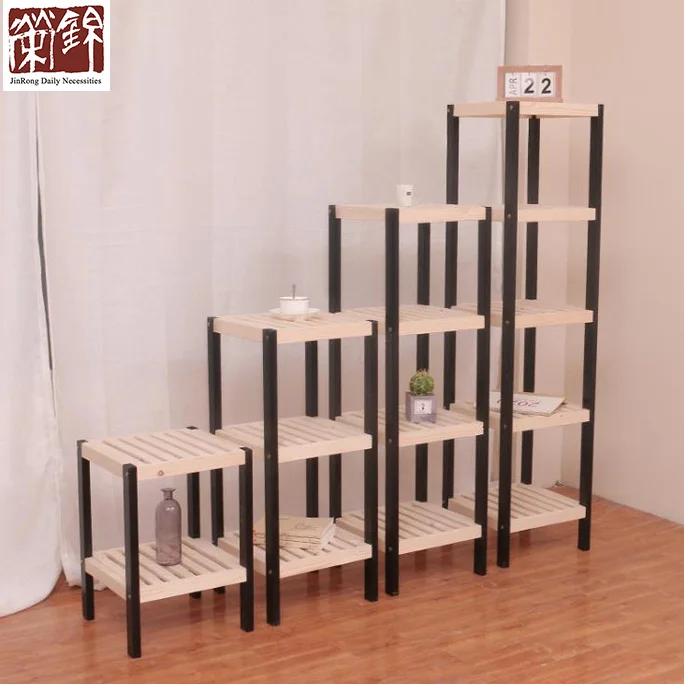 
Plant Flower Stand Rack Shelf Plant Racks Planter Solid Wood Multi-Layer Flower Stand Floor Flower Shelf 