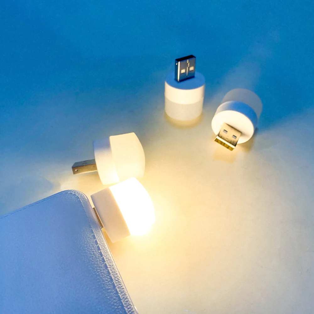 Гибкий мини USB Ночной светильник 25*24 мм 5 в ПВХ USB-светильник