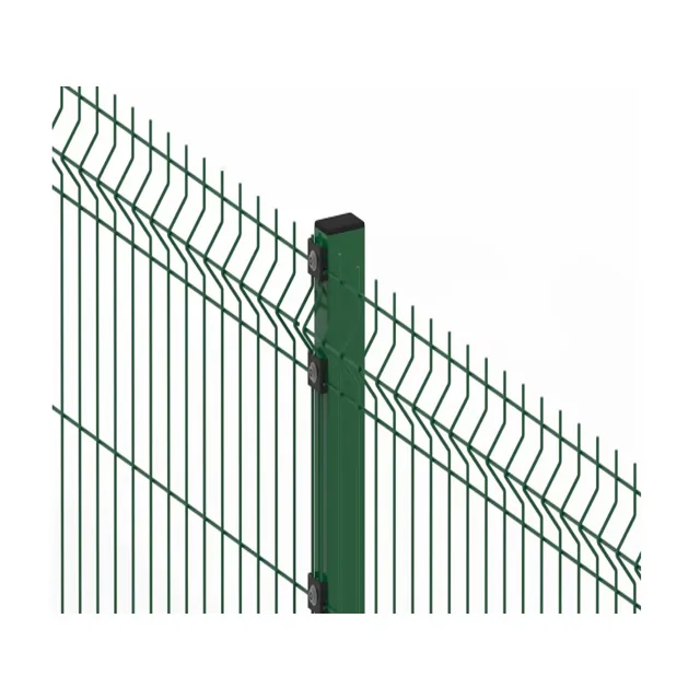 Decorative 6ft x 8ft green 3D curved welded wire mesh panel fence