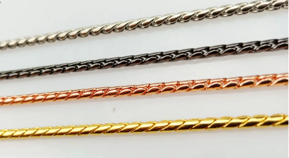 Dog Snake Chain Dog Choke Collar Heavy Duty Pet Chain Leash for Small Medium Large Dogs Command Obedience Training