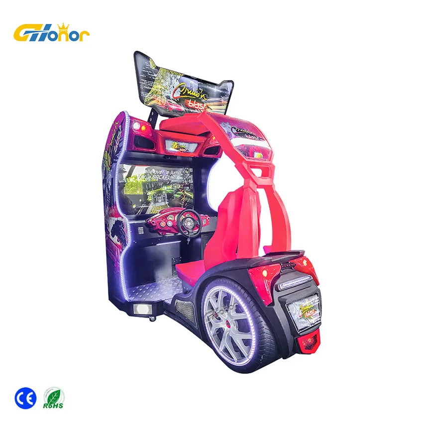 new design coin operated driving simulator car racing game machine driving simulator 5d