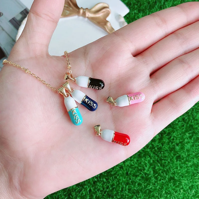 
Jewelry wholesale Gold Plated Enamel funny Jewelry Happy/Sad/Cry Face Emotion Pendant Necklace 