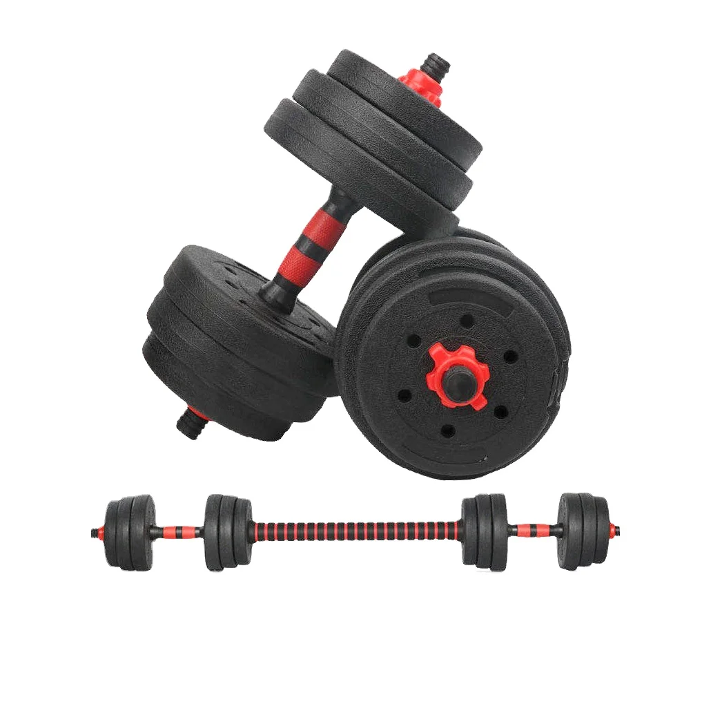 Multi-shape 2 In 1 Barbell Dumbbells Exercise 10kg 15kg 20kg 30kg 40kg Environmental Protection Cement Material Dumbbells