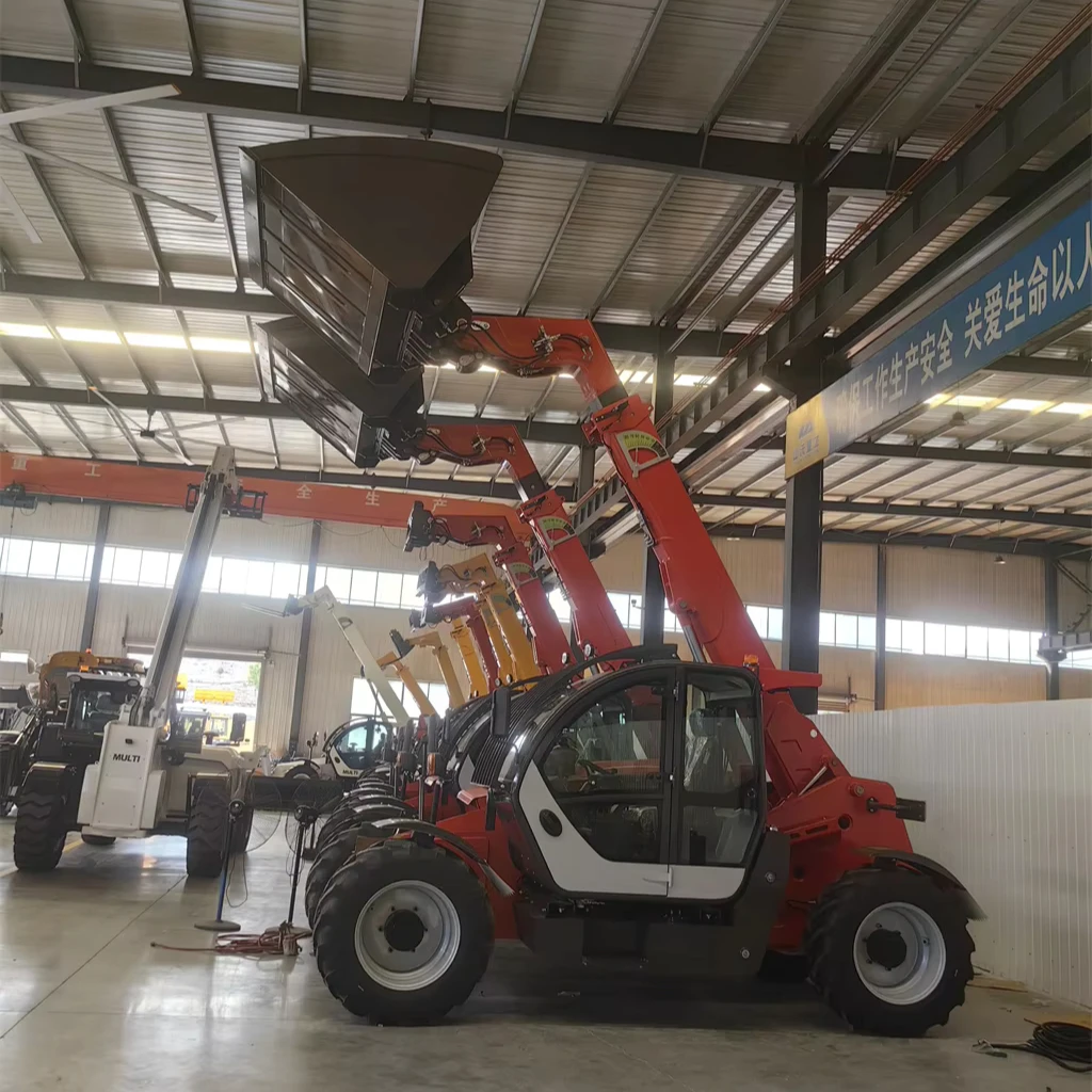 SOVOL 3T Telescopic  Forklift Hydrostatic Pressure Telehandler With 7m Lifting Height Perkins EPA Engine and 3years Warranty
