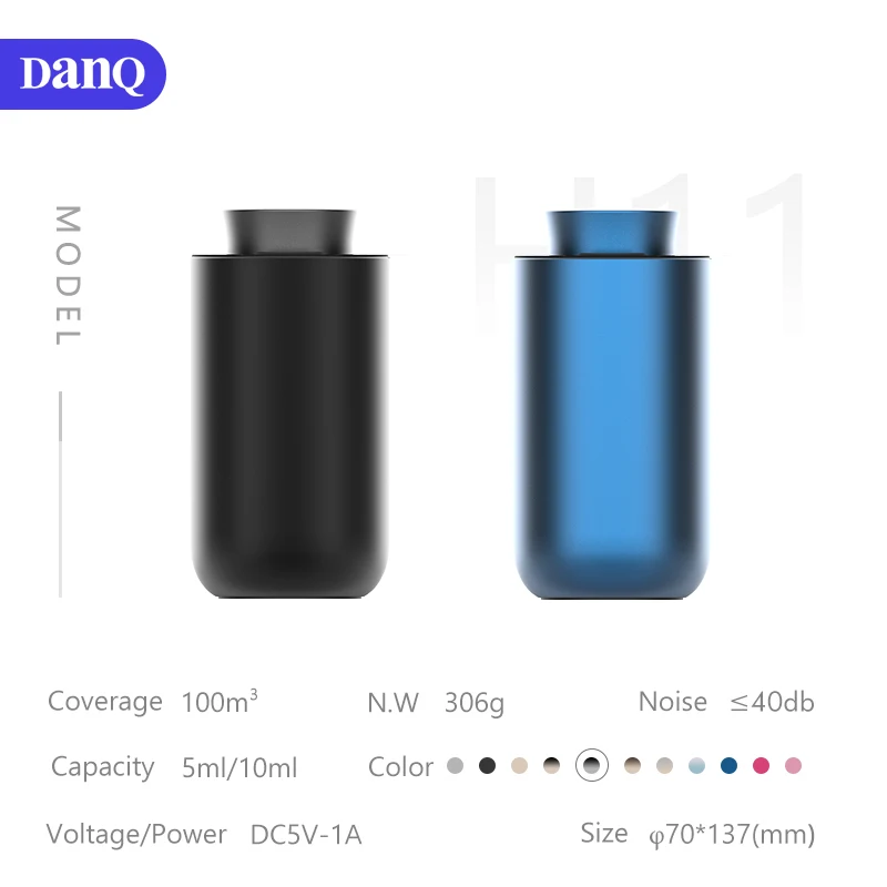 DANQ Mini Aroma Diffuser Home Office Aromatherapy Machine Smart Car Aroma Diffusers