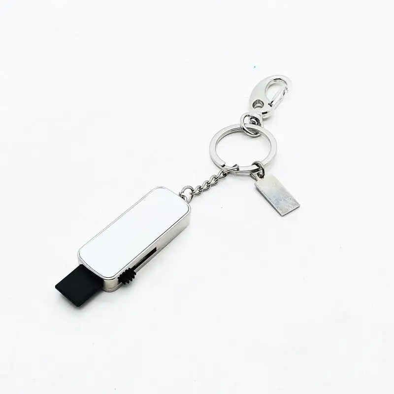 Qualisub Custom Silver Color 4G/8G/16G/32G/64G Sublimation USB Flash Disk Blanks USB Flash Drive for Sublimation for Heat Press